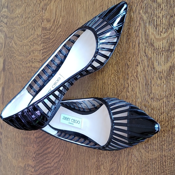 JIMMY CHOO ROMY PATENT LEATHER FLATS! - Picture 3 of 16